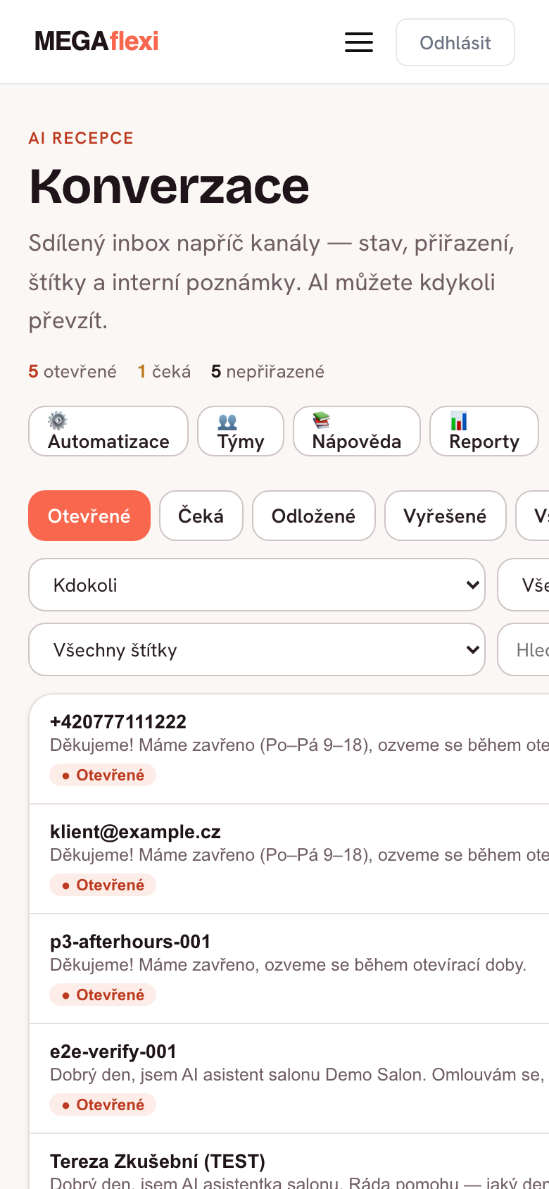 Ukázka: Komunikace